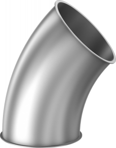 Bends R = 2 D, 45° -0