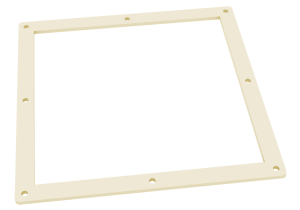 Counter flange for transition piece from square to round-353
