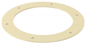 Gasket for counter flange (round) to connection-0