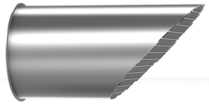 Air outlet pipes 45° with bird-guard-0