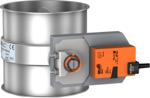 Throttle valves with seal inside the valve, electrically operated by a Belimo valve actuator-0