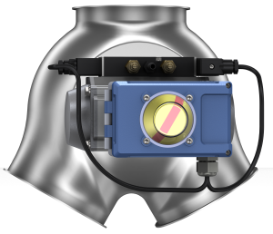 Two-way valves with inlet collar, symmetrical, fitted with pneumatic rotary actuator-0