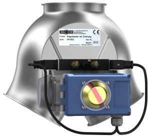 Two-way symmetrical valves with seal, fitted with pneumatic rotary actuator-0
