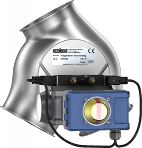 Two-way asymmetrical valves with seal, fitted with pneumatic rotary actuator-0