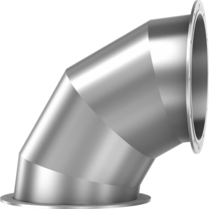 Bends R = 1 D, 90°, with loose flange on both sides-0