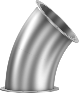 Bends R = 2 D, 45°, with loose flange on both sides-0